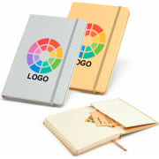 Libreta personalizada con bolsillo interior 13,7 x 21 cm