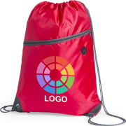 Mochila personalizada poliéster 210D, salida auriculares y bolsillo