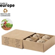 Kit huerto personalizado con bombas de semillas para plantar