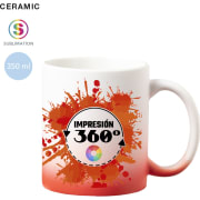 Taza de cerámica impresa a todo en 360º (350 ml)