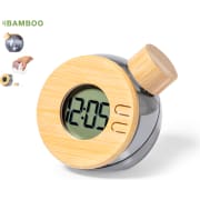 Reloj de bambú personalizado que funciona con agua elegante