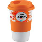 Taza con tapa de silicona impresa en 360º (400 ml)