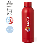 Bidón térmico publicitario acero inox reciclado (550 ml)