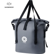 Bolsa impermeable personalizada de PVC 25l gris triple hebilla