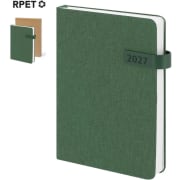 Agenda día página 2027 RPET 300d cierre magnético PU 15,5 x 21 cm