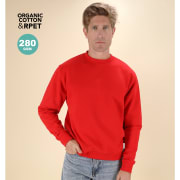 Sudadera adulto personalizada eco algodón orgánico y RPET Skelton 280