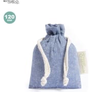 Bolsita pequeña personalizada 100% algodón reciclado 10x14