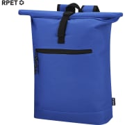 Mochila poliéster 600D RPET bolsillo acolchado portátil 15' cierre de hebilla