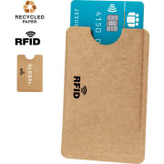 Tarjetero personalizado de papel reciclado con protección RFID