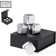 Set de 4 cubitos personalizado en acero inox reutilizable