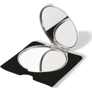 Espejo doble de aluminio con aumento