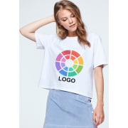 Camiseta manga corta crop top de mujer Dominica Roly 170