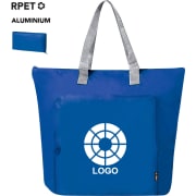 Bolsa nevera plegable publicitaria de poliéster 190T RPET 45x36 cm