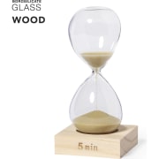 Reloj de arena personalizado cristal borosilicato 5 minutos