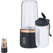 Set de licuadora portátil con vaso y 6 cuchillas de acero (400ml)