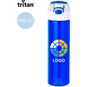 Bidón tritan personalizado con tapadera con resorte (650 ml)