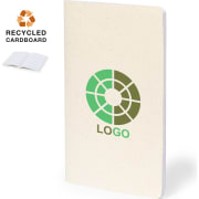 Libreta personalizada de cartón reciclado 14.4 x 21 cm