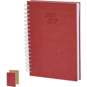 Agenda día página de anillas en PU suave 19 x 24.5 cm