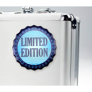 Pegatina con forma personaliza y estampada