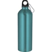 Bidón acero inoxi reciclado con cierre rosca y mosquetón (800 ml)