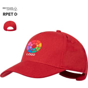 Gorra ecológica de 5 paneles con materiales reciclados