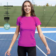 Camiseta técnica transpirable microperforada 100% poliéster de mujer Tecnic Sappor 135