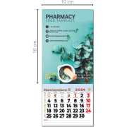 Mini calendario con imán 2026 personalizado para nevera