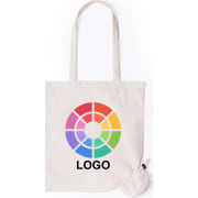 Bolsa plegable promocional de algodón 105g/m2 37 x 41 cm