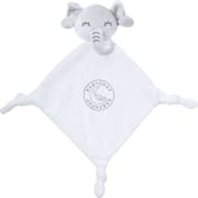Doudou elefante blanco personalizado con nudos relajantes