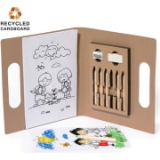 Set para colorear personalizado en cartón reciclado