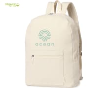 Mochila personalizada de algodón orgánico con cintas acolchadas