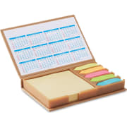 Set de notas con calendario publicitario 2026