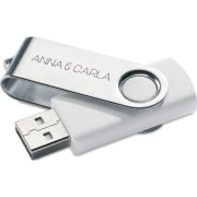 Memoria USB giratoria para bodas (mínimo 100 unidades)