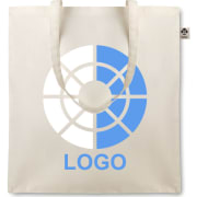 Bolsa de tela personalizada ecológica de algodón orgánico 105 g/m²