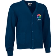 Chaqueta de punto y cuello pico con bolsillos cardigan Valento