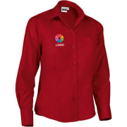 Blusa manga larga trabajo con bolsillo de mujer star_1 Valento 120