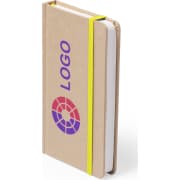 Libreta ecológica publicitaria con portada rígida 9,4 x 14,5 cm