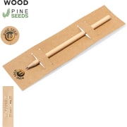 Lápiz personalizado de madera con semillas de pino