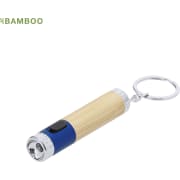 Llavero linterna combinado en bambú y ABS con 1 LED personalizado