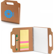 Libreta personalizada de cartón ecológico con notas adhesivas 21x20 cm