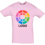 Camiseta manga corta personalizada Regent Sols 150 rosa medio