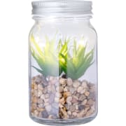 Planta decorativa publicitaria en cristal con LEDs duraderos