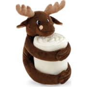 Manta polar infantil con reno de peluche grande MOOSE