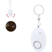 Llavero con alarma personal publicitaria con 1 LED y pilas incluidas