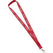 Lanyard publicitario simple 2 cm ancho con mosquetón
