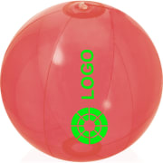 Pelota de playa publicitario transparente de 28 cm aprox.