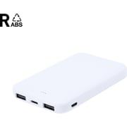 Powerbank personalizado ABS reciclado ultra compacto (5000 mAh)