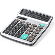 Calculadora solar en aluminio de 12 dígitos