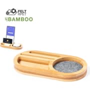 Organizador personalizado de bambú y fieltro RPET eco