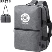 Mochila portadocumentos 15' poliéster 600D RPET con 3 opciones de transporte